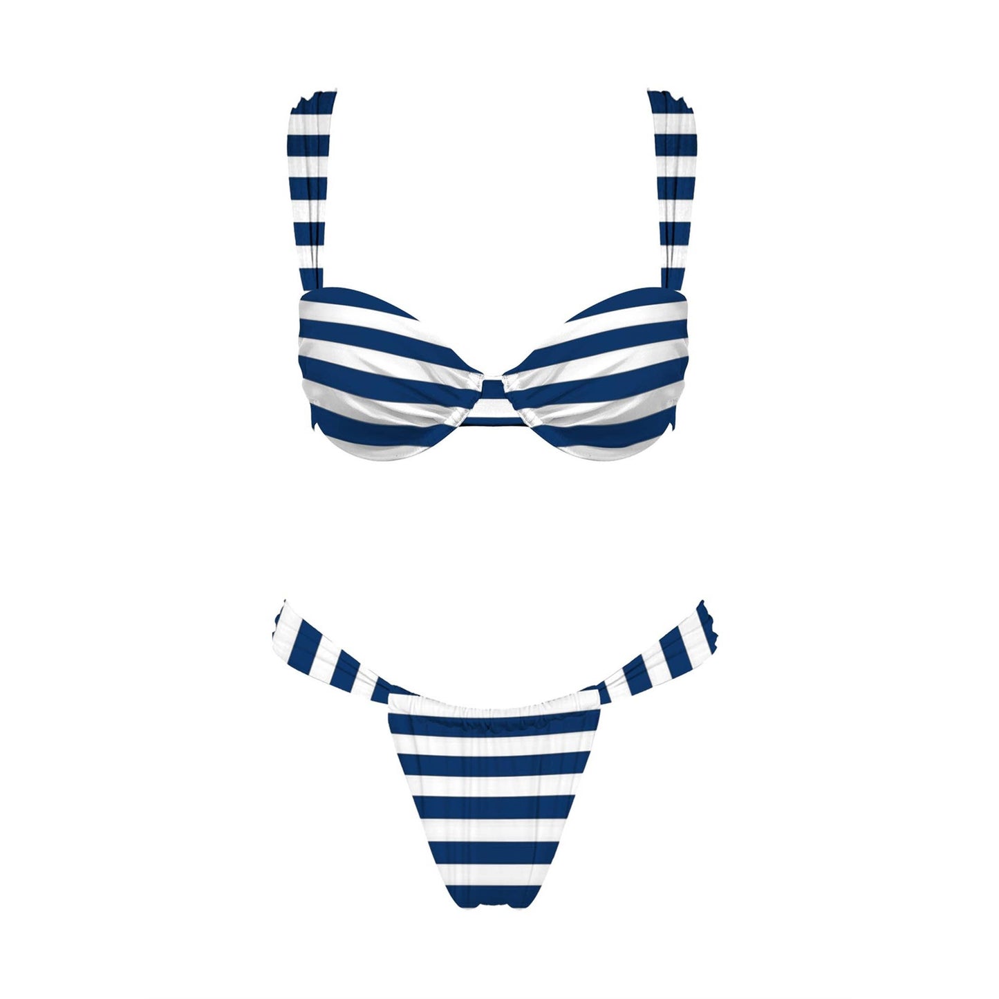 *NEW* - Sundaze Brunch - St Tropez Bikini Set - Navy Stripe