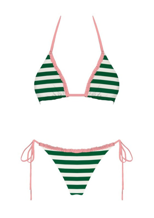 *NEW* - Sundaze Brunch - Sunny Days Bikini Set - Green Stripe